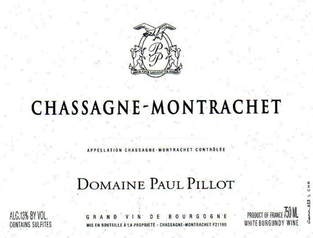 Domaine Paul Pillot Chassagne-Montrachet 2020 Front Label
