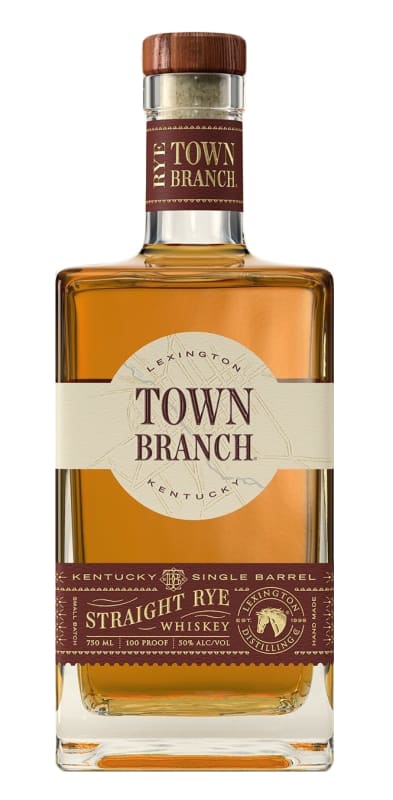 Town Branch Straight Rye Whiskey Front Bottle Shot