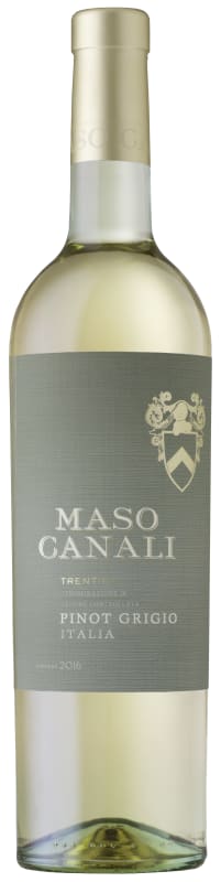 Maso Canali Pinot Grigio 2016 Front Bottle Shot