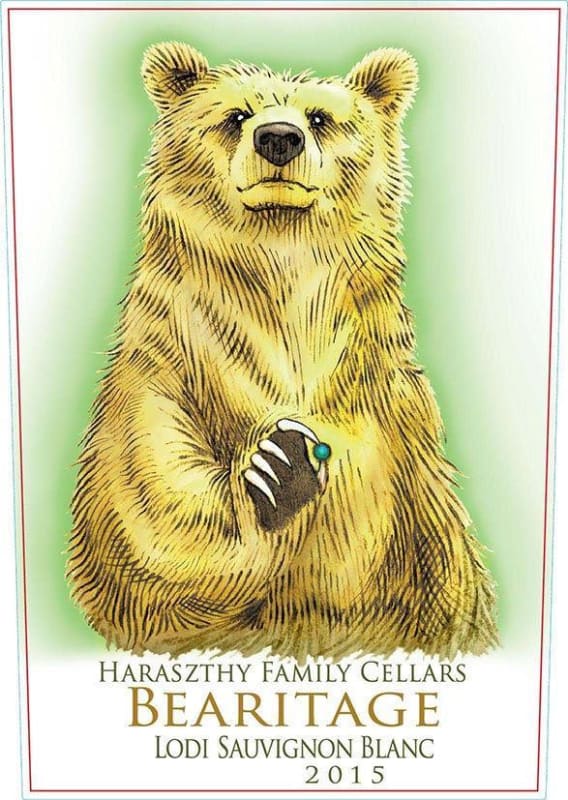 Haraszthy Family Cellars Bearitage Sauvignon Blanc 2015 Front Label