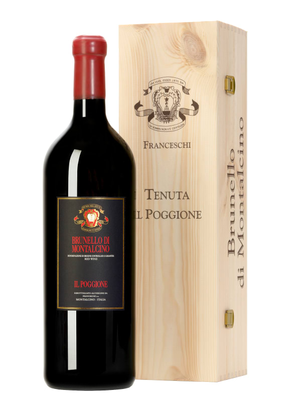 Il Poggione Brunello di Montalcino (1.5 Liter Magnum) with Wooden Gift Box 2019 Front Bottle Shot