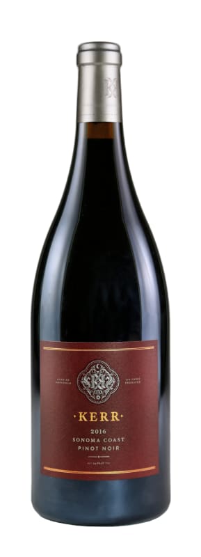 Kerr Cellars Sonoma Coast Pinot Noir 2016 Front Bottle Shot