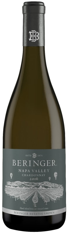 Beringer Napa Valley Chardonnay 2016 Front Bottle Shot