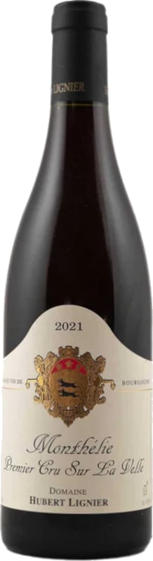 Hubert Lignier Monthelie Sur La Velle Premier Cru 2021 Front Bottle Shot