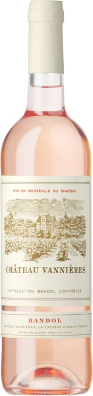Chateau Vannieres Bandol Rose 2023 Front Bottle Shot