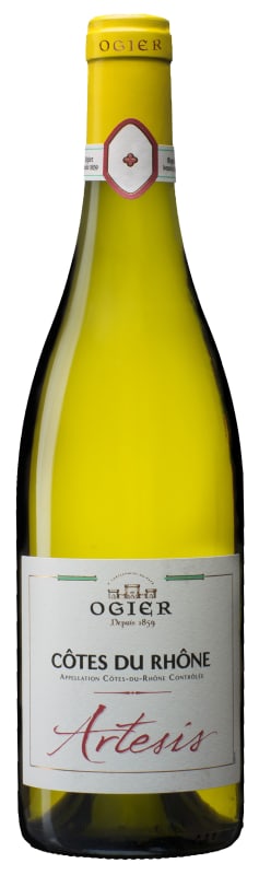 Ogier Artesis Cotes du Rhone Blanc 2019 Front Bottle Shot