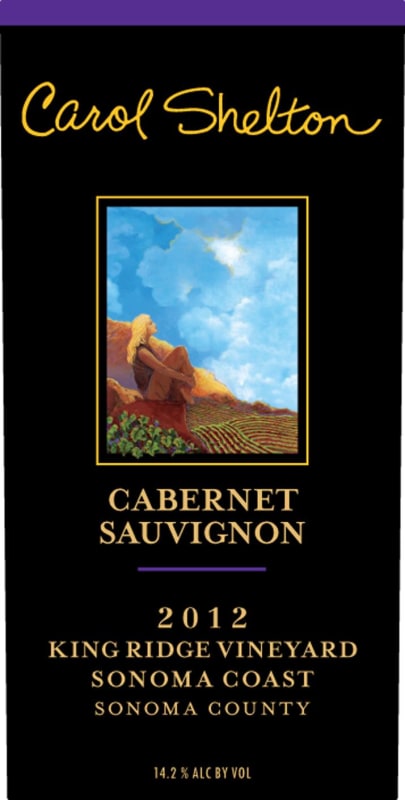 Carol Shelton King Ridge Vineyard Cabernet Sauvignon 2012 Front Label
