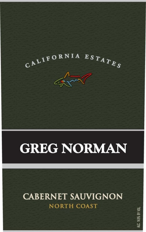 Greg Norman Estates North Coast Cabernet Sauvignon 2015 Front Label