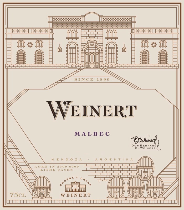 Weinert Malbec 2010 Front Label