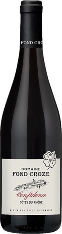 Domaine Fond Croze Cotes du Rhone Cuvee Confidence 2021 Front Bottle Shot