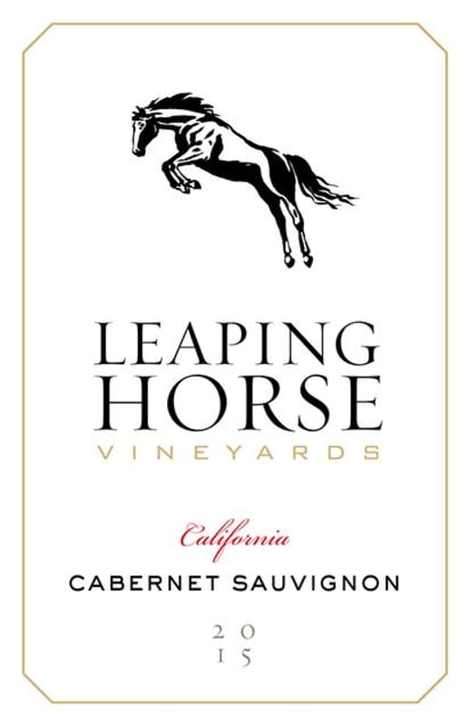 Leaping Horse Cabernet Sauvignon 2015 Front Label