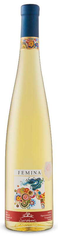 Douloufakis Malvasia Femina 2018 Front Bottle Shot
