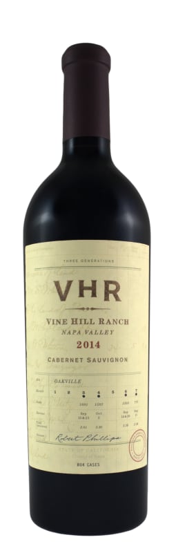 Vine Hill Ranch VHR Cabernet Sauvignon 2014 Front Bottle Shot