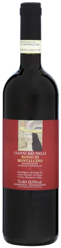 Gianni Brunelli Rosso di Montalcino 2016 Front Bottle Shot