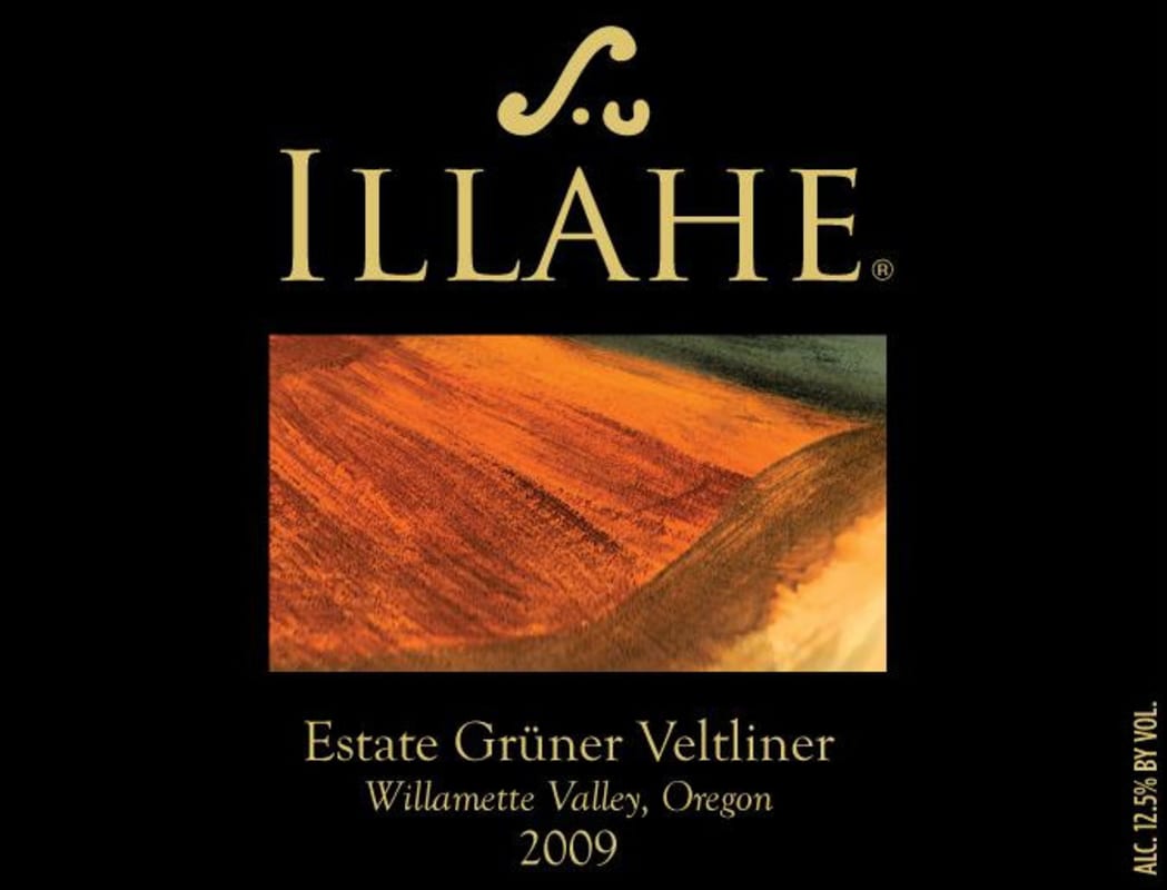 Illahe Vineyards and Winery Estate Gruner Veltliner 2009 Front Label