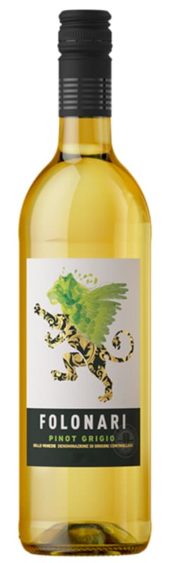 Folonari Pinot Grigio 2021 Front Bottle Shot
