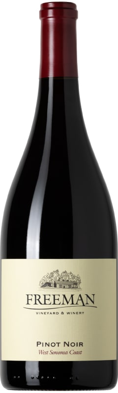 Freeman West Sonoma Coast Pinot Noir 2021 Front Bottle Shot