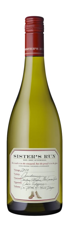 Sister's Run Sunday Slippers Chardonnay 2020 Front Bottle Shot