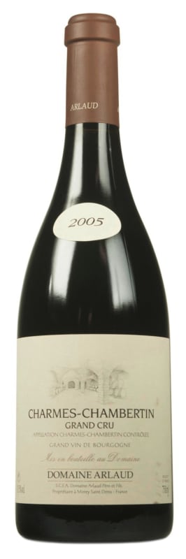 Domaine Arlaud Charmes-Chambertin Grand Cru 2005 Front Bottle Shot