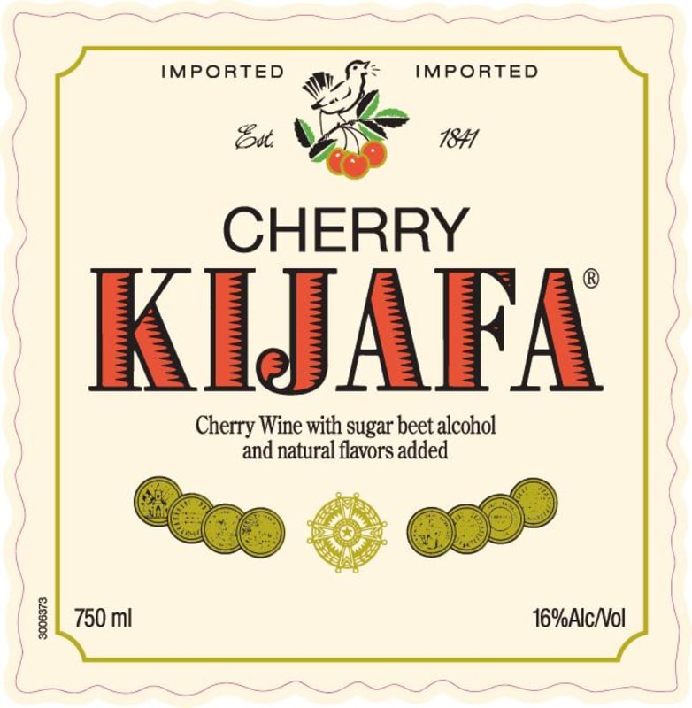 Kijafa Cherry 2015 Front Label