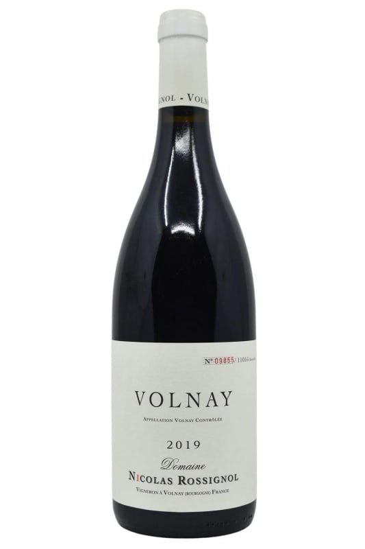 Domaine Nicolas Rossignol Volnay 2019 Front Bottle Shot