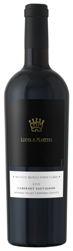 Louis Martini Monte Rosso Cabernet Sauvignon 2019 Front Bottle Shot