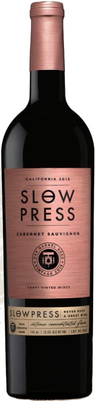 Slow Press Cabernet Sauvignon 2015 Front Bottle Shot