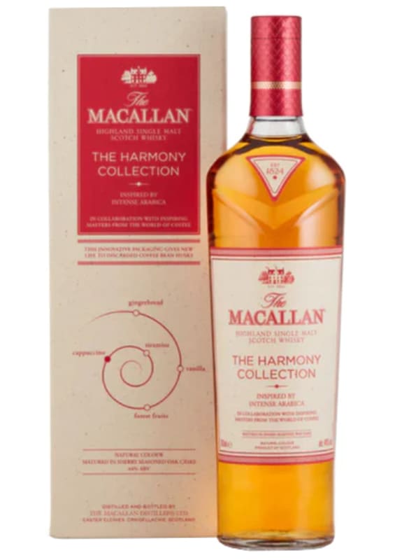 The Macallan The Harmony Collection Intense Arabica Single Malt Scotch Whisky with Gift Box Front Bottle Shot