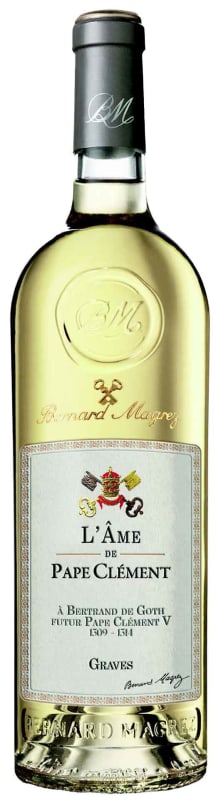 Bernard Magrez L'Ame de Pape Clement Blanc 2022 Front Bottle Shot
