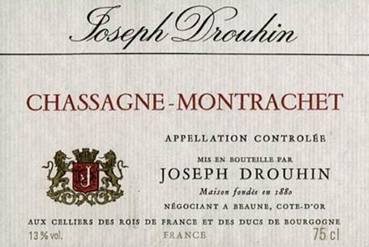 Joseph Drouhin Chassagne-Montrachet 2002 Front Label