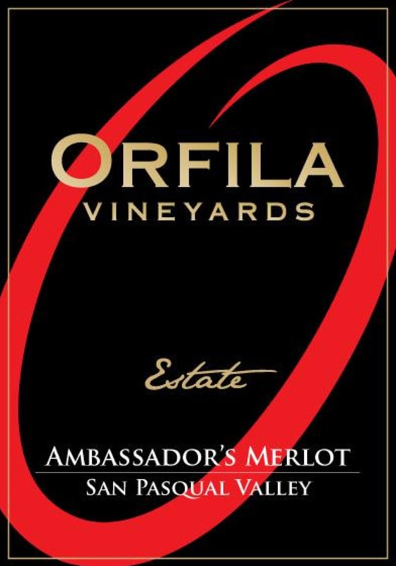 Orfila Vineyards Estate Ambassador's Merlot 2013 Front Label