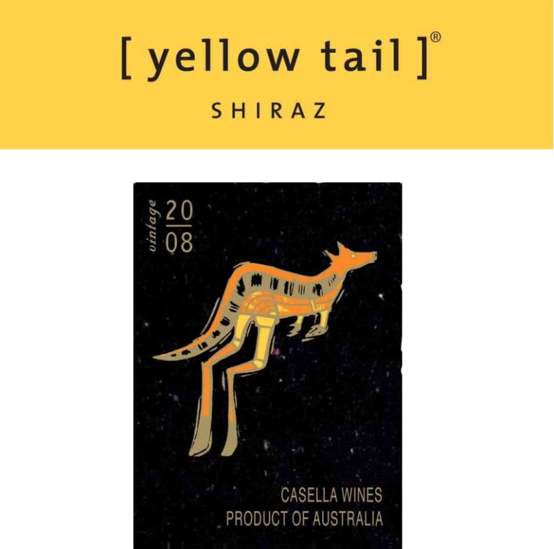 Yellow Tail Shiraz 2008 Front Label