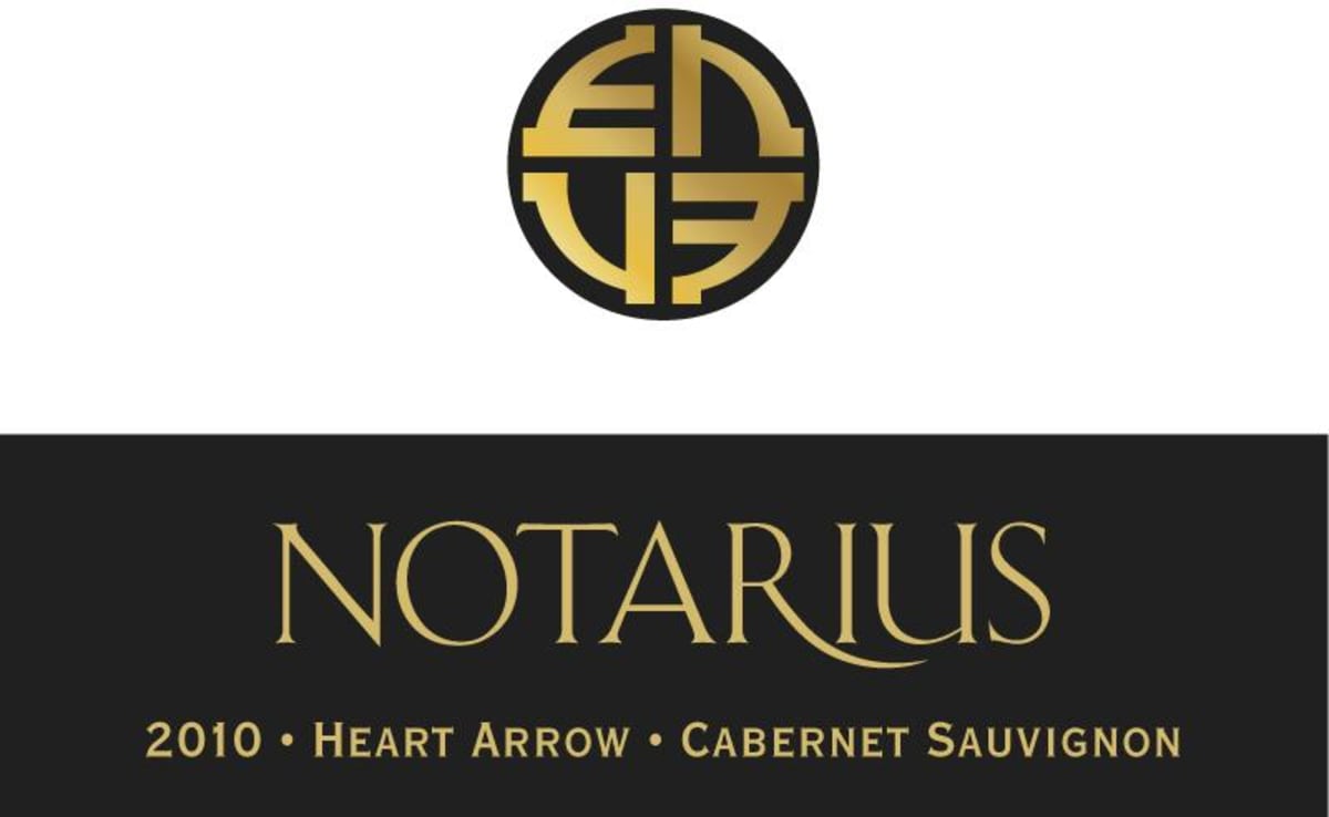 Notaris Heart Arrow Cabernet Sauvignon 2010 Front Label