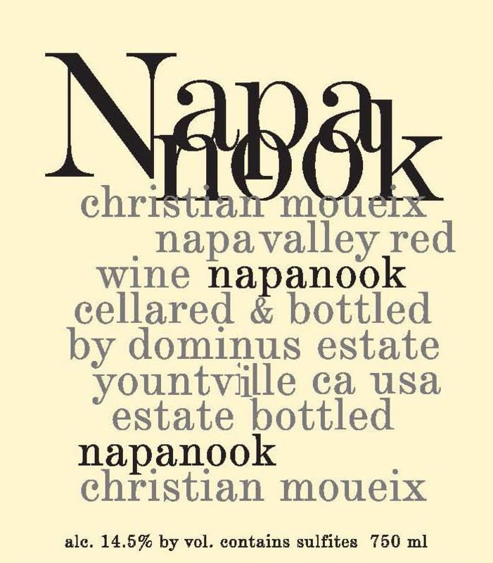Dominus Napanook Vineyard (375ML half-bottle) 2023 Front Label