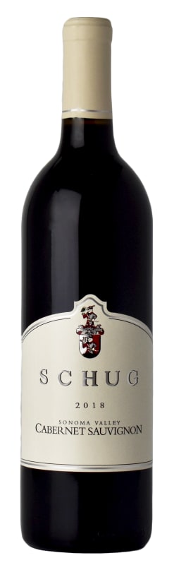 Schug Sonoma Valley Cabernet Sauvignon 2018 Front Bottle Shot
