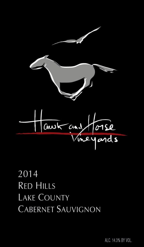 Hawk and Horse Vineyards Cabernet Sauvignon 2014 Front Label