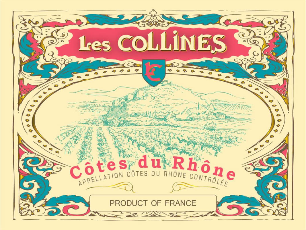 Domaine Jaume Cotes du Rhone Les Collines 2015 Front Label