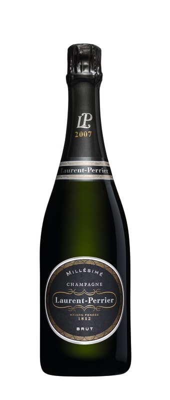 Laurent-Perrier Brut Millesime with Gift Box 2007 Front Bottle Shot