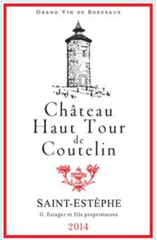Chateau Haut Tour de Coutelin 2014 Front Label