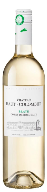 Chateau Haut-Colombier Blanc 2020 Front Bottle Shot