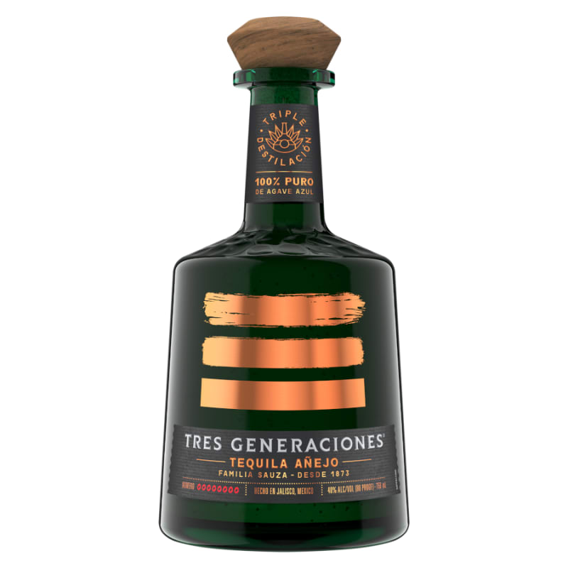 Tres Generaciones Anejo Tequila Front Bottle Shot