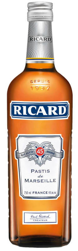 Ricard Pastis de Marseille Front Bottle Shot