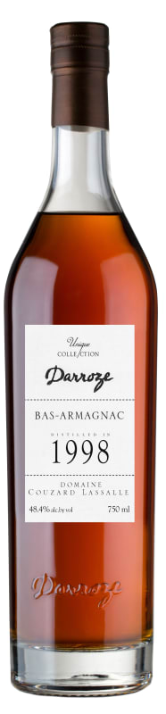 Darroze Domaine Couzzard Lassalle Armagnac 1998 Front Bottle Shot