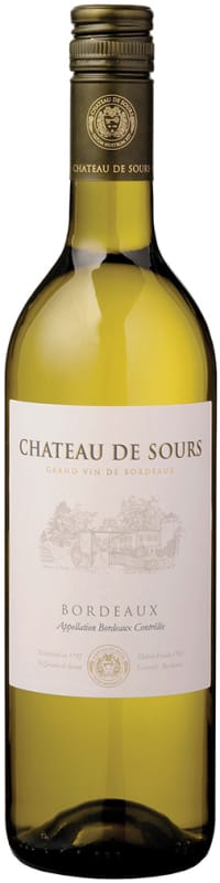 Chateau de Sours Bordeaux Blanc 2013 Front Bottle Shot