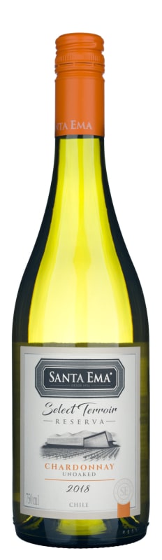Santa Ema Select Terroir Chardonnay 2018 Front Bottle Shot