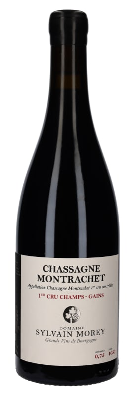 Domaine Sylvain Morey Chassagne-Montrachet Champ Gains Premier Cru Rouge 2022 Front Bottle Shot