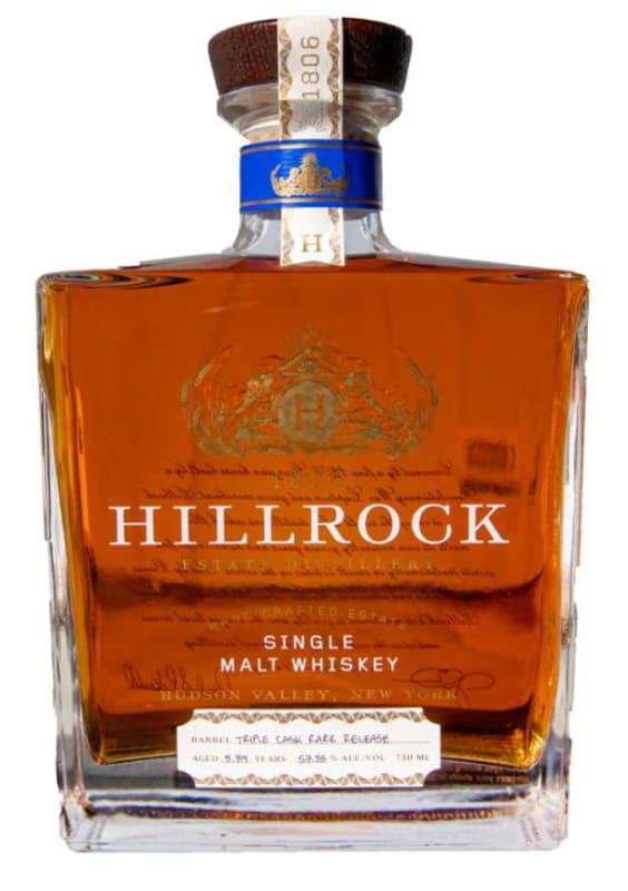 Hillrock Port Finished Single Malt Whiskey Front Bottle Shot