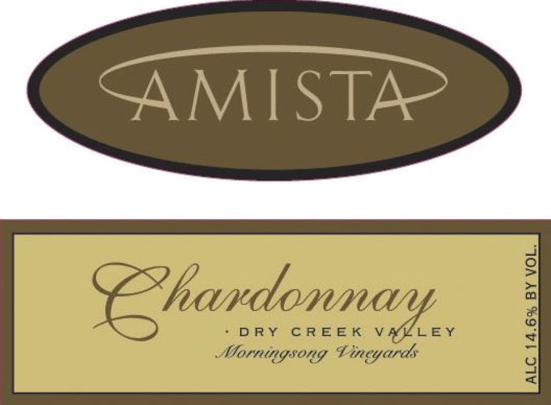 Amista Vineyards Morningsong Chardonnay 2005 Front Label