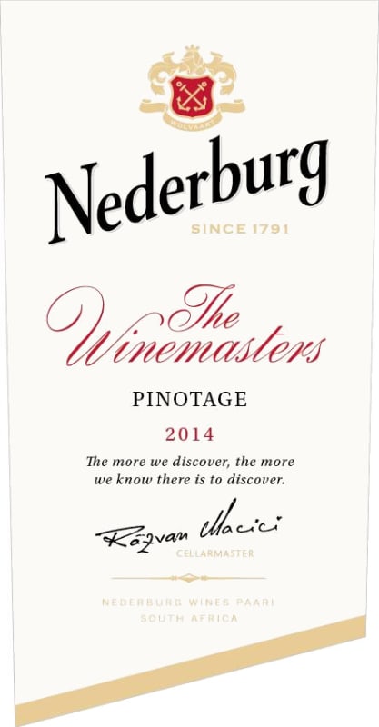 Nederburg Winemaster's Reserve Pinotage 2014 Front Label