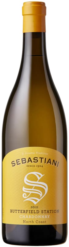 Sebastiani Butterfield Station Chardonnay 2021 Front Bottle Shot